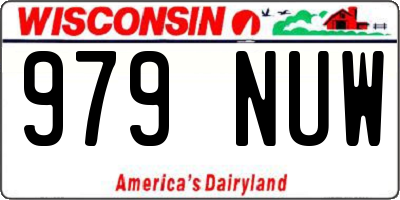 WI license plate 979NUW