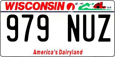 WI license plate 979NUZ