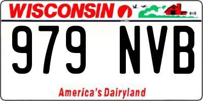 WI license plate 979NVB