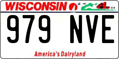 WI license plate 979NVE