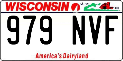 WI license plate 979NVF