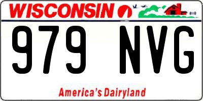WI license plate 979NVG