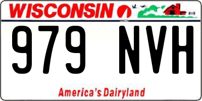WI license plate 979NVH