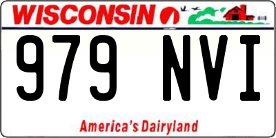 WI license plate 979NVI