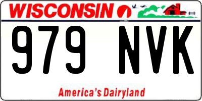 WI license plate 979NVK
