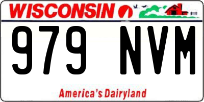 WI license plate 979NVM