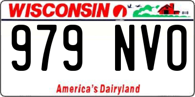 WI license plate 979NVO