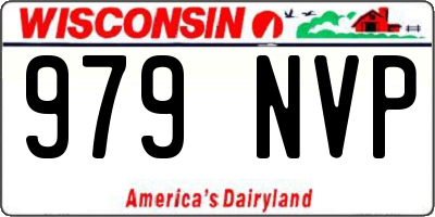 WI license plate 979NVP