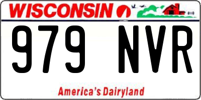 WI license plate 979NVR