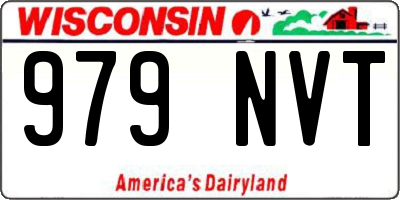 WI license plate 979NVT