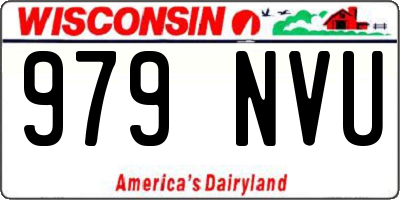 WI license plate 979NVU