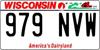 WI license plate 979NVW