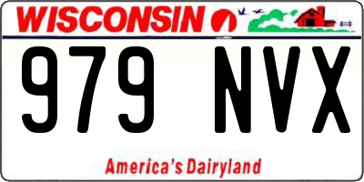 WI license plate 979NVX