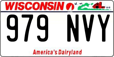 WI license plate 979NVY