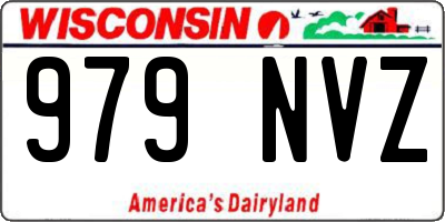 WI license plate 979NVZ