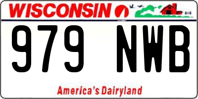 WI license plate 979NWB