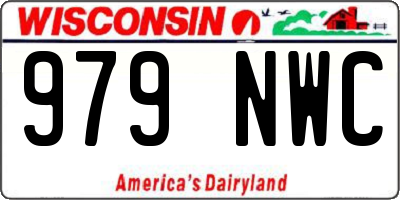 WI license plate 979NWC
