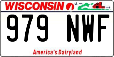 WI license plate 979NWF