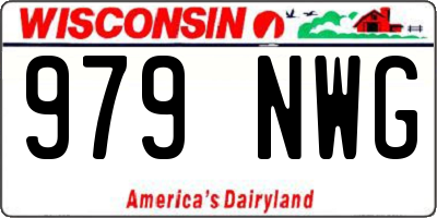 WI license plate 979NWG