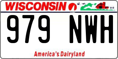 WI license plate 979NWH