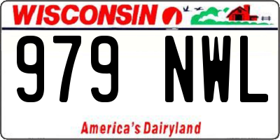 WI license plate 979NWL