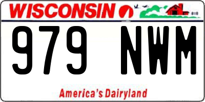 WI license plate 979NWM