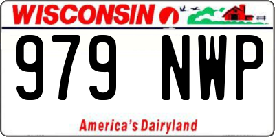 WI license plate 979NWP