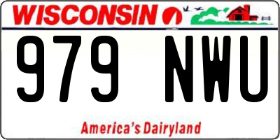 WI license plate 979NWU
