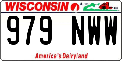 WI license plate 979NWW