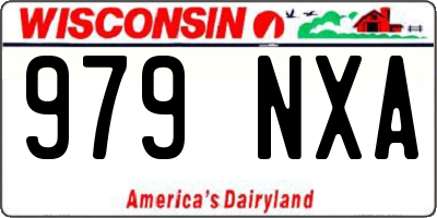 WI license plate 979NXA