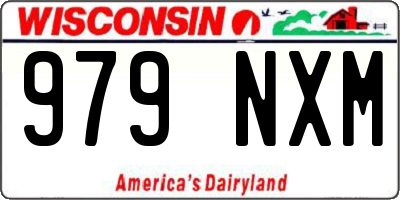 WI license plate 979NXM