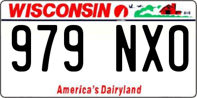 WI license plate 979NXO