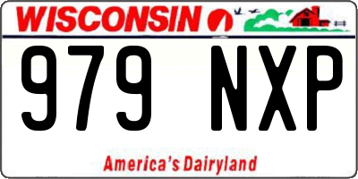 WI license plate 979NXP