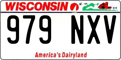 WI license plate 979NXV