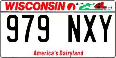 WI license plate 979NXY