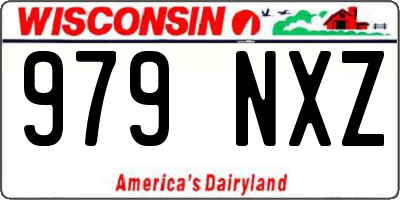 WI license plate 979NXZ