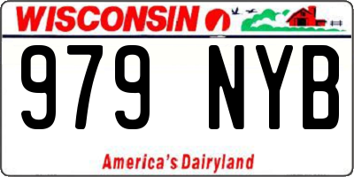 WI license plate 979NYB