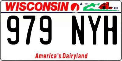 WI license plate 979NYH
