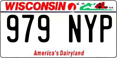 WI license plate 979NYP