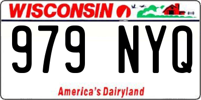 WI license plate 979NYQ