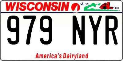 WI license plate 979NYR
