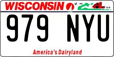 WI license plate 979NYU