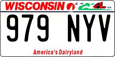 WI license plate 979NYV