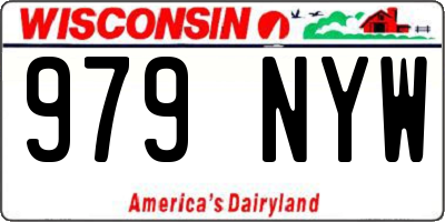 WI license plate 979NYW