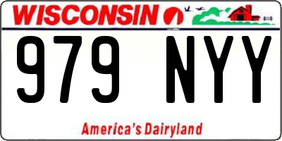 WI license plate 979NYY