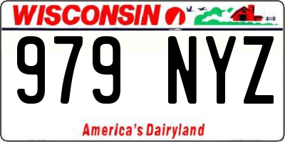 WI license plate 979NYZ