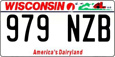 WI license plate 979NZB