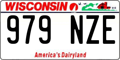 WI license plate 979NZE