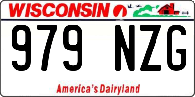 WI license plate 979NZG