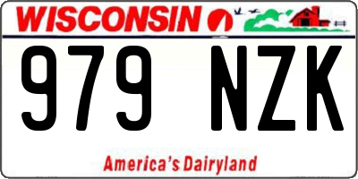 WI license plate 979NZK